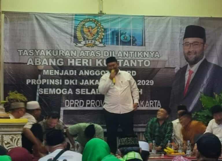 Silaturahmi Kian Erat, Heri Kustanto Gelar Tasyakuran Pelantikan Anggota DPRD DKI