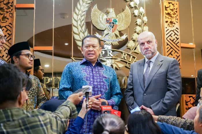 Terima Penasihat Presiden Palestina Mahmoud al-Habbash, Bamsoet Tegaskan Dukungan Bagi Kemerdekaan Palestina