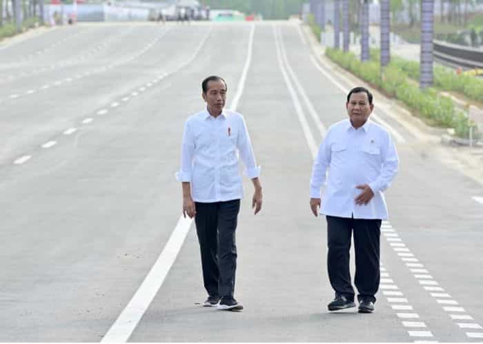 Menham Prabowo Dampingi Presiden Jokowi Tinjau Progres Pembangunan IKN