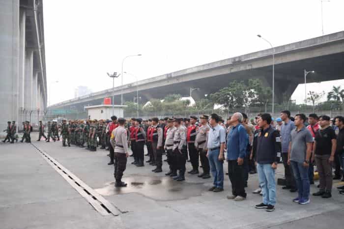Kapolres Pelabuhan Tanjung Priok Pimpin Pengamanan Kunjungan Kerja Presiden dan Wakil Presiden