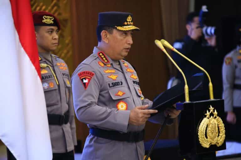 Sertijab Tujuh Pejabat Polri Resmi Berganti, Ini Arahan Kapolri
