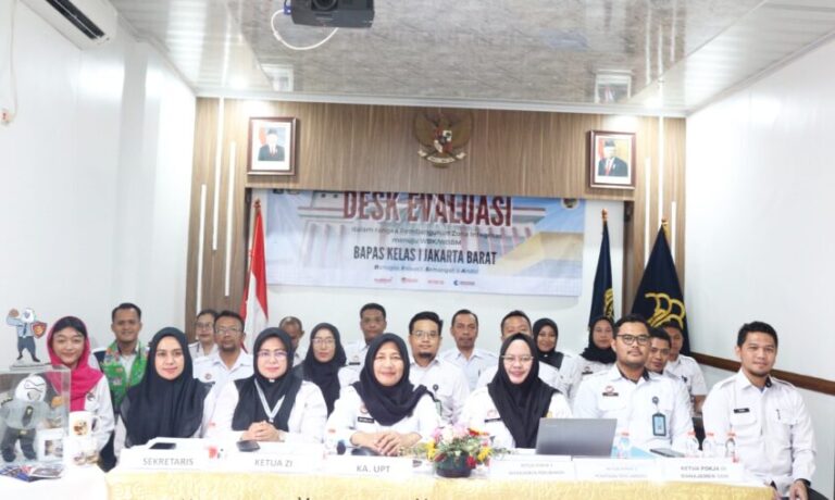 Bapas Jakarta Barat Ikuti Desk Evaluasi Pembangunan Zona Integritas Menuju WBK 2024