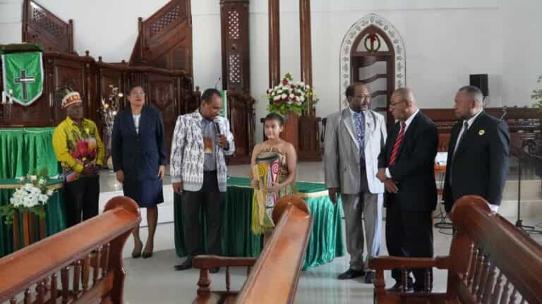Sidang jemaat XXX GKI Maranatha Polimak I-III bertajuk Kasih Kristus Menggerakkan Kemandirian Gereja, Mewujudkan Keadilan, Perdamaian