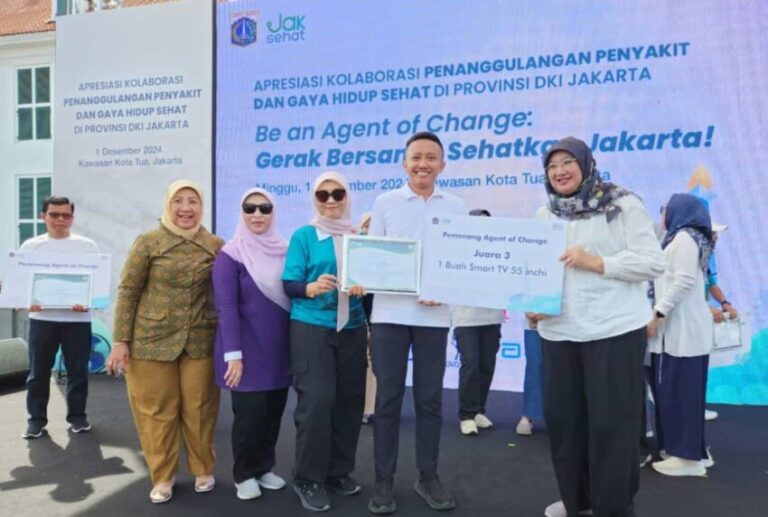Bapas Jakarta Barat Raih Juara 3 Penerapan AoC Penyakit Tidak Menular Tingkat DKI