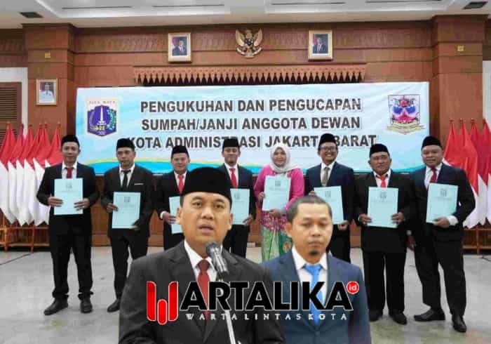 Wali Kota Jakbar Kukuhkan Anggota Dewan Kota Jakbar Periode 2024-2029
