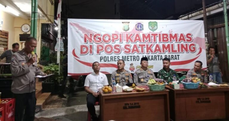 Pgs Danramil 01/Tamansari Hadiri Ngopi Kamtibmas Polres Metro Jakbar