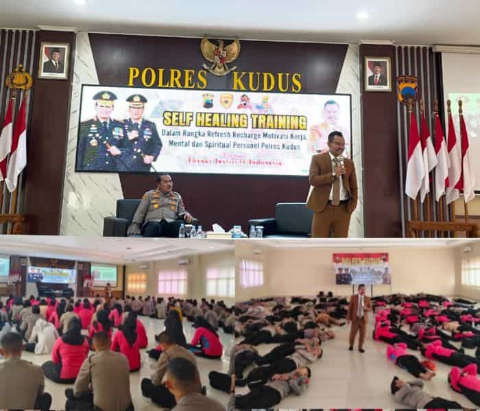 Polisi dan Bhayangkari Polres Kudus Gelar Self Healing Training