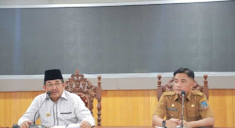 Bupati Anwar Sadat memimpin langsung rapat koordinasi guna menindaklanjuti Instruksi Presiden Prabowo mengenai pembentukan Satgas PSN.