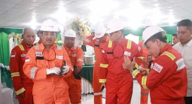 Bupati Tanjab Barat, Drs. H. Anwar Sadat, M.Ag., menyambut optimis peresmian Akatara Gas Processing Facility milik Jadestone Energy (Lemang)