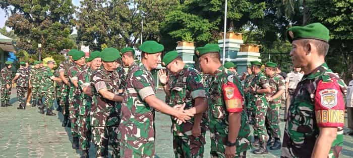 Jalin Silaturahmi Pasca Libur Lebaran, Kodim 0505/JT Gelar Halal Bihalal