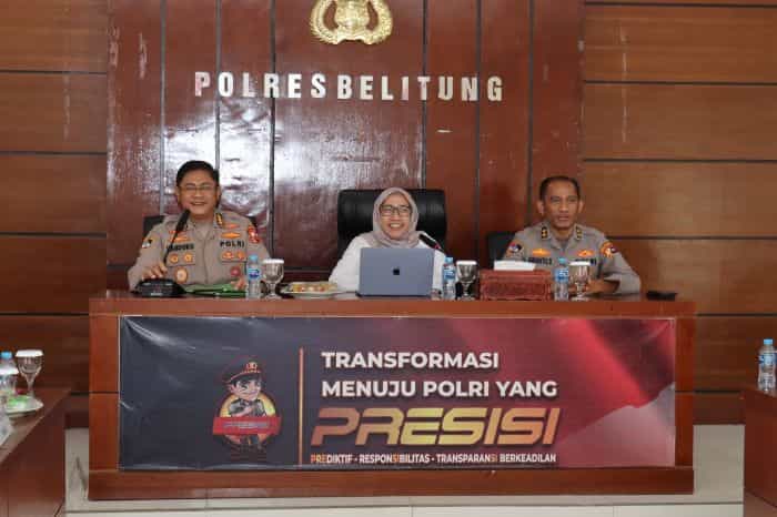 Penelitian Profesionalitas Polri dan Mitigasi Etik oleh Tim Puslitbang Polri di Polres Belitung