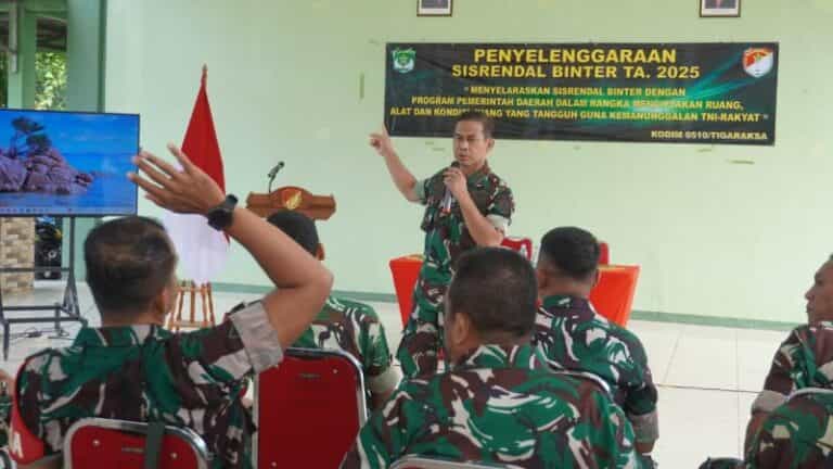 Kodim 0510/Tigaraksa Gelar Sisrendal Binter 2025, Perkuat Sinergi TNI dan Pemda