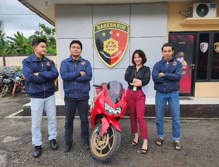 Misteri 5 Bulan Terkuak! Motor Ninja Merah Milik Lola Ditemukan Sat Reskrim Polres Belitung