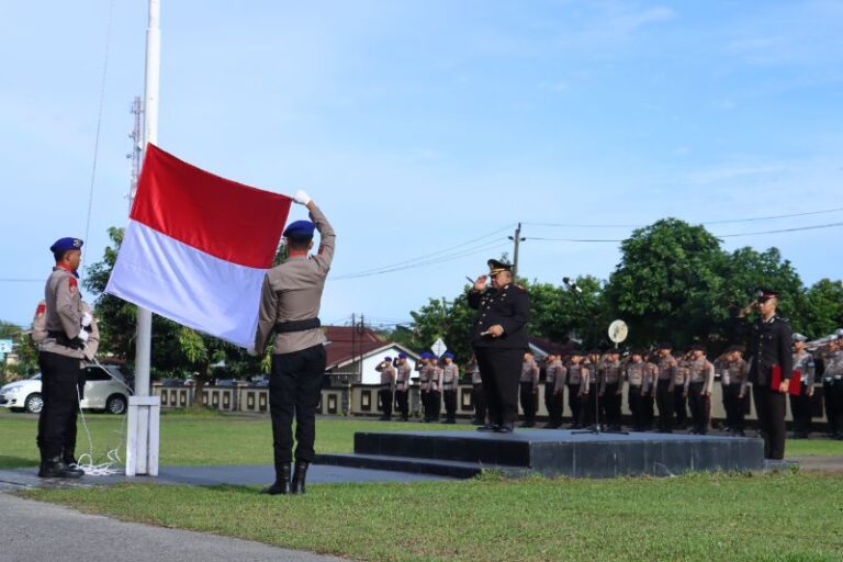 Kapolres Belitung Pimpin Upacara Peringatan Hari Lahir Pancasila ke 80 Tahun 2025
