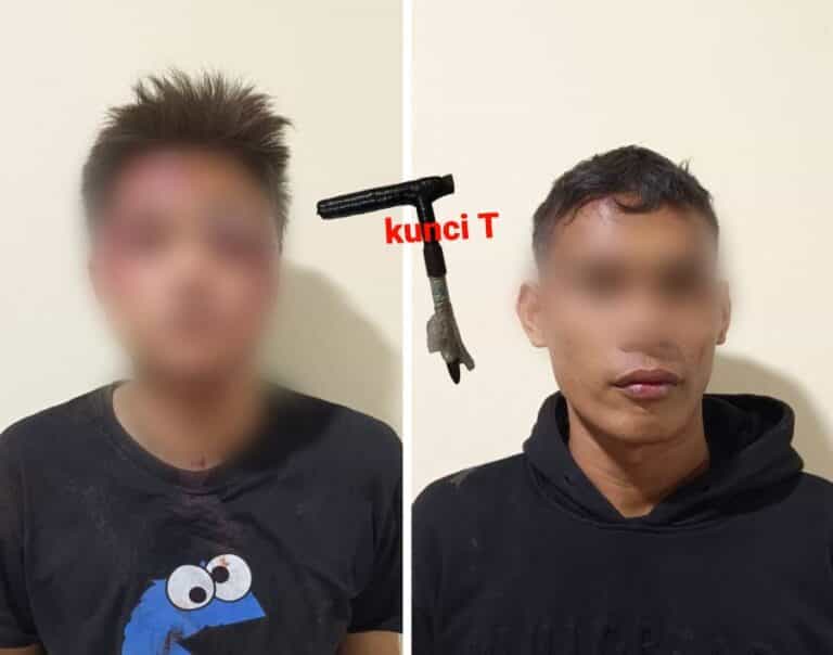 Aksi Curanmor Dipergoki, Dua Pelaku Diselamatkan Polisi dari Amukan Warga