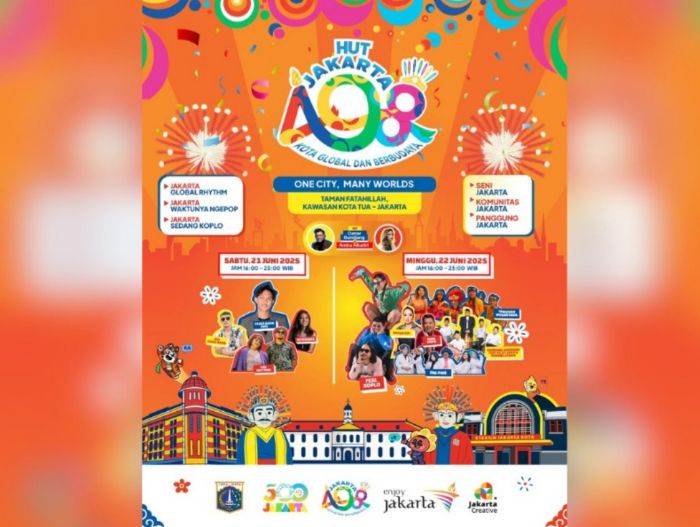 “One City, Many Worlds”: Pesta Spektakuler HUT ke 498 Jakarta di Kota Tua