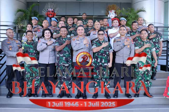 Peringati Hari Bhayangkara ke-79, Kodim 0503/JB Beri Kejutan untuk Polres Jakbar