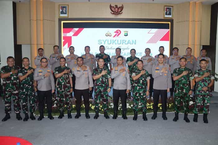 Danrem Wijayakrama Hadiri Syukuran Peringatan Hari Bhayangkara ke 79