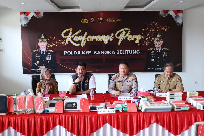 Polda Babel Berhasil Ungkap Kasus Pencurian Alkes Ventilator Milik RSUP