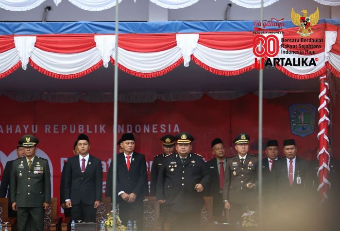 Kapolres Belitung Hadiri Upacara Peringatan HUT ke 80 Kemerdekaan Republik Indonesia Tahun 2025