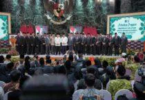Gubernur Pramono Anung Wibowo Hadiri Pelantikan Pengurus DMI DKI 2025–2030, di Balai Agung, Balai Kota Jakarta, pada Rabu (11/2/2026).
