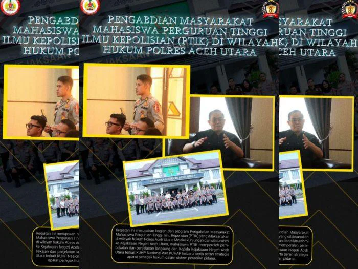 Mahasiswa STIK Angkatan 83 Awali Dianmas, Sindikat 8 Silaturahmi ke Kejari Aceh Utara Usai melaksanakan silaturahmi ke Kapolres Aceh Utara