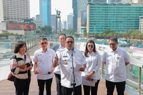 Rangkaian Perayaan Imlek Jakarta 2026, Rano: Kota Inklusif dan Terbuka bagi Seluruh Budaya, di kawasan Bundaran Hotel Indonesia (HI), Jakarta Pusat, Rabu (11/2/2026).