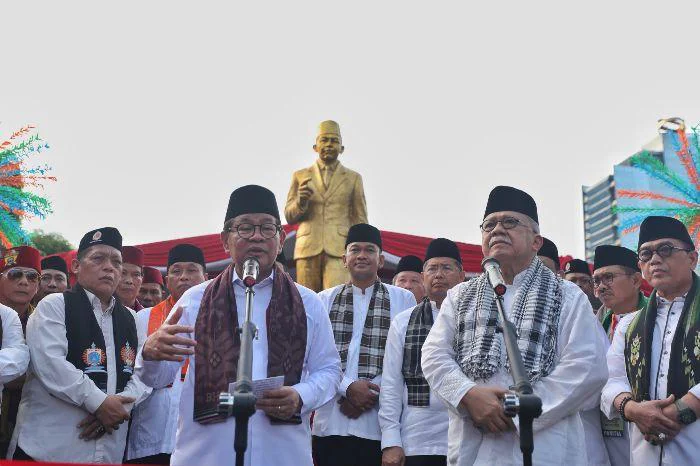 Gubernur DKI Hadiri Silaturahmi Akbar Kaum Betawi, Pramono: Bersama Kita Lestarikan Budaya, di Museum Mohammad Hoesni (M.H.) Thamrin, Senen, Jakarta Pusat, pada Minggu (15/2/2026) sore.