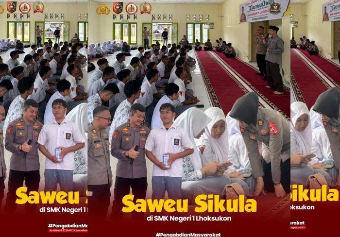 Polri Mengajar di SMKN 1 Lhoksukon, Kabupaten Aceh Utara: Mahasiswa STIK Angkatan 83/WPS Hadir Pulihkan Semangat Belajar Siswa