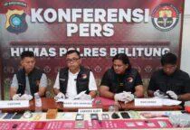 Press release digelar di Mapolres Belitung, Komitmen Berantas Narkoba: Polres Belitung Ungkap Sejumlah Kasus Sabu dalam Ops Antik Menumbing 2026