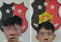 Polsek Tambora Amankan Dua Jambret berinisial IU dan WU beraksi di Jalan Pasar Pagi, Roa Malaka, Tambora, Jakarta Barat, Jumat (23/1/2026). 