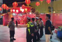 Polres Belitung Amankan Malam Perayaan Imlek 2577 Kongzili – 2026 berjalan aman dan kondusif, Senin (16/2/2026) di Kelenteng Hok Tek Che.