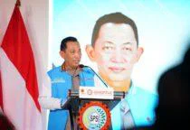 Kapolri Hadiri HUT KSPSI ke53-Harpekindo, Tekankan Perkuat Sinergitas hingga Dukung Hak Buruh di Pembangunan Pusdiklat, Jatiluhur, Purwakarta, Jawa Barat (Jabar), Sabtu (21/2/2026). 