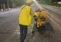 Dinas Bina Marga DKI Jakarta Pantau Pengawasan Fasum kawasan Jalan Daan Mogot hingga perbatasan wilayah Kota Tangerang, Banten. 