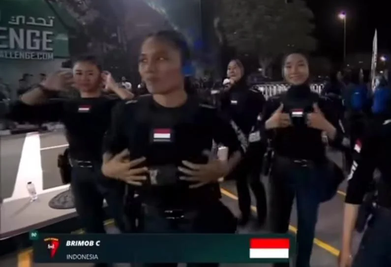 Kontingen Korps Brimob Polri Tuntaskan Hari Kedua UAE SWAT Challenge Dubai 2026 digelar di Rowahiyah Venue, Dubai, Uni Emirat Arab Minggu (8/2/2026).