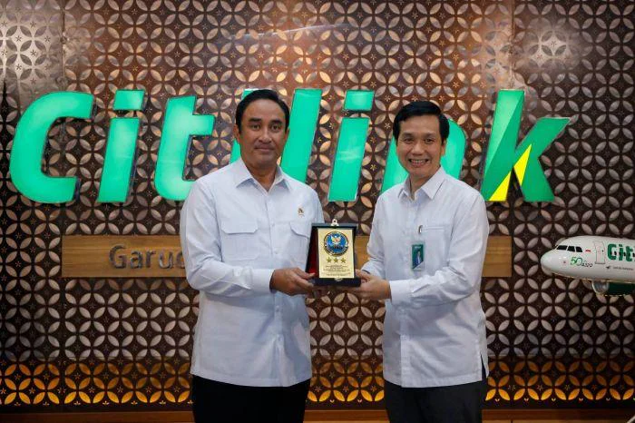 BNN RI Teken MoU Dengan Citilink, Persempit Ruang Gerak Peredaran Narkotika, Kepala BNN RI Suyudi Ario Seto dan Direktur Utama Citilink Darsito Hendrosaputro, pada Senin (2/3/2026).