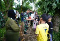 Pangdam Jaya Mayjen TNI Deddy Suryadi, Pimpin Groundbreaking Jembatan Garuda dan Gentengisasi, di Sungai Cimanceri, Kampung Pabuaran Hilir RT 03/02, Desa Matagara, Kecamatan Tigaraksa, Kabupaten Tangerang, Rabu (25/3/2026).