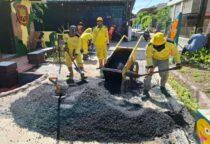 Satpel Bina Marga Grogol Petamburan Pengaspalan Jalan, di Jalan Hadiah Utama 2B RT 005 RW 02, Kelurahan Jelambar, Kecamatan Grogol Petamburan.