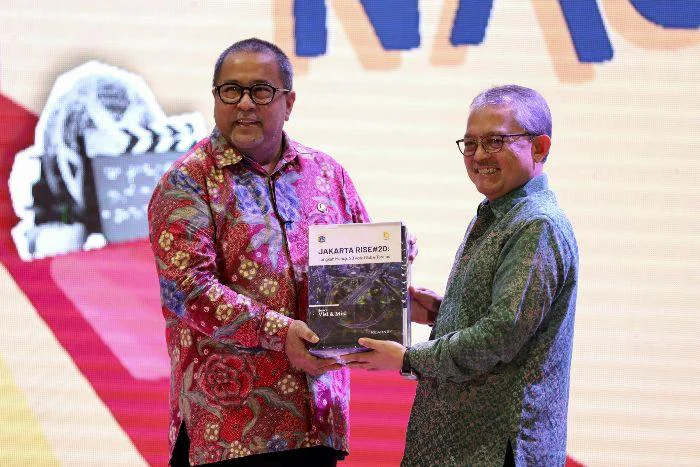 Wagub DKI Jakarta Rano Karno menghadiri Jakarta Youth Film Festival 2026 di Auditorium Perpustakaan Nasional, Jakarta Pusat, Kamis (2/4/2026).