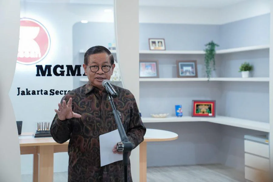 Gubernur DKI Jakarta Pramono Anung Resmikan Sekretariat Tetap MGMAC, di Kantor Biro Kerja Sama Daerah (KSD) Setda Provinsi DKI Jakarta, Grha Ali Sadikin, Balai Kota Jakarta, pada Kamis (2/4/2026).