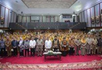 Gubernur DKI Jakarta Pramono Anung Buka Sosialisasi Pendidikan Pancasila, melalui Dinas Pendidikan bersama Badan Pembinaan Ideologi Pancasila (BPIP) di Balai Kota DKI Jakarta pada Selasa (7/4/2026).