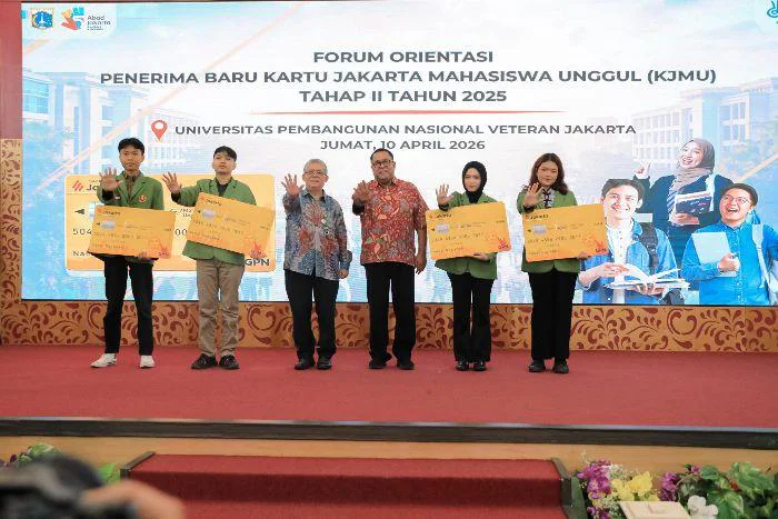 Wagub DKI Jakarta Rano Karno Hadiri Forum Orientasi KJMU tahap II Tahun 2026 di Universitas Pembangunan Nasional Veteran Jakarta, Jumat (10/4/2026), Dorong Mahasiswa Jadi Generasi Unggul dan Berdaya Saing Global