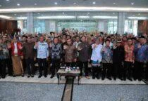 Gubernur DKI Jakarta Pramono Anung Hadiri Halalbihalal Paguyuban Jawa Timur 2026, di Kantor Wali Kota Jakarta Timur, pada Minggu (12/4/2026). Kegiatan bertema “Bersama dalam Kebersamaan, Harmonis Sepanjang Masa”