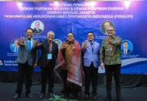 Wakil Gubernur (Wagub) DKI Jakarta, Rano Karno, menghadiri pelantikan Pengurus Dewan Pimpinan Wilayah (DPW) Perkumpulan Kerukunan Umat Pentakosta Indonesia (PERKUPI) Provinsi DKI Jakarta di Kemayoran, Jakarta Pusat, pada Sabtu (24/4/2026).