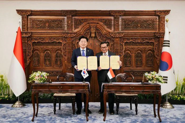Sister City, Gubernur DKI Jakarta, Pramono Anung, dan Gubernur Jeju, Oh Young-hun, di KBRI Seoul, Korea Selatan, pada Sabtu (25/4/2026).