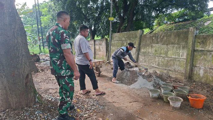 ‎Danramil 01/Tangerang, Mayor Inf Jefriansen Sipayung: terus memacu progres hingga menembus angka 95,5 persen, Jembatan Garuda Tangerang di Jalan Gorong-Gorong RT 005/RW 05. Hampir Rampung, 500 KK Siap Nikmati Akses Baru, 