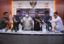 Kasat Narkoba Polres Belitung AKP Martuani Manik, S.H.,serta jajaran unsur Forkopimda setempat saat hadiri Pemusnahan Barang Bukti Inkracht di Kejari Belitung, Kamis(23/4/2026).