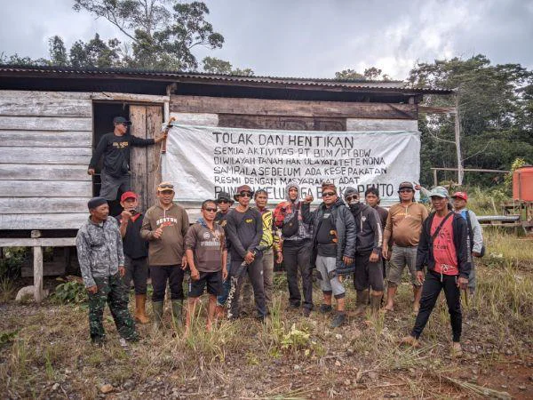 Tolak Aktivitas Tambang, Aksi Unjuk Rasa Masyarakat Adat RKBP dipimpin langsung oleh Koordinator Lapangan, Supriadi, yang juga menjabat sebagai Ketua Umum RKBP.