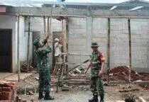 Korem 051/Wijayakarta, dalam membantu meningkatkan kualitas hidup anak-anak panti. Renovasi MCK Panti Asuhan Karena Doa Mulai Tampak, Wujud Kepedulian TNI di Sawangan Depok, Jumat (24/4/2026).