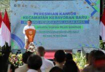 Gubernur DKI Jakarta Pramono Anung Resmikan Kantor Kecamatan Kebayoran Baru, Embung Pemuda I, dan Embung Jagakarsa di Jakarta Selatan, Selasa (19/5/2026).